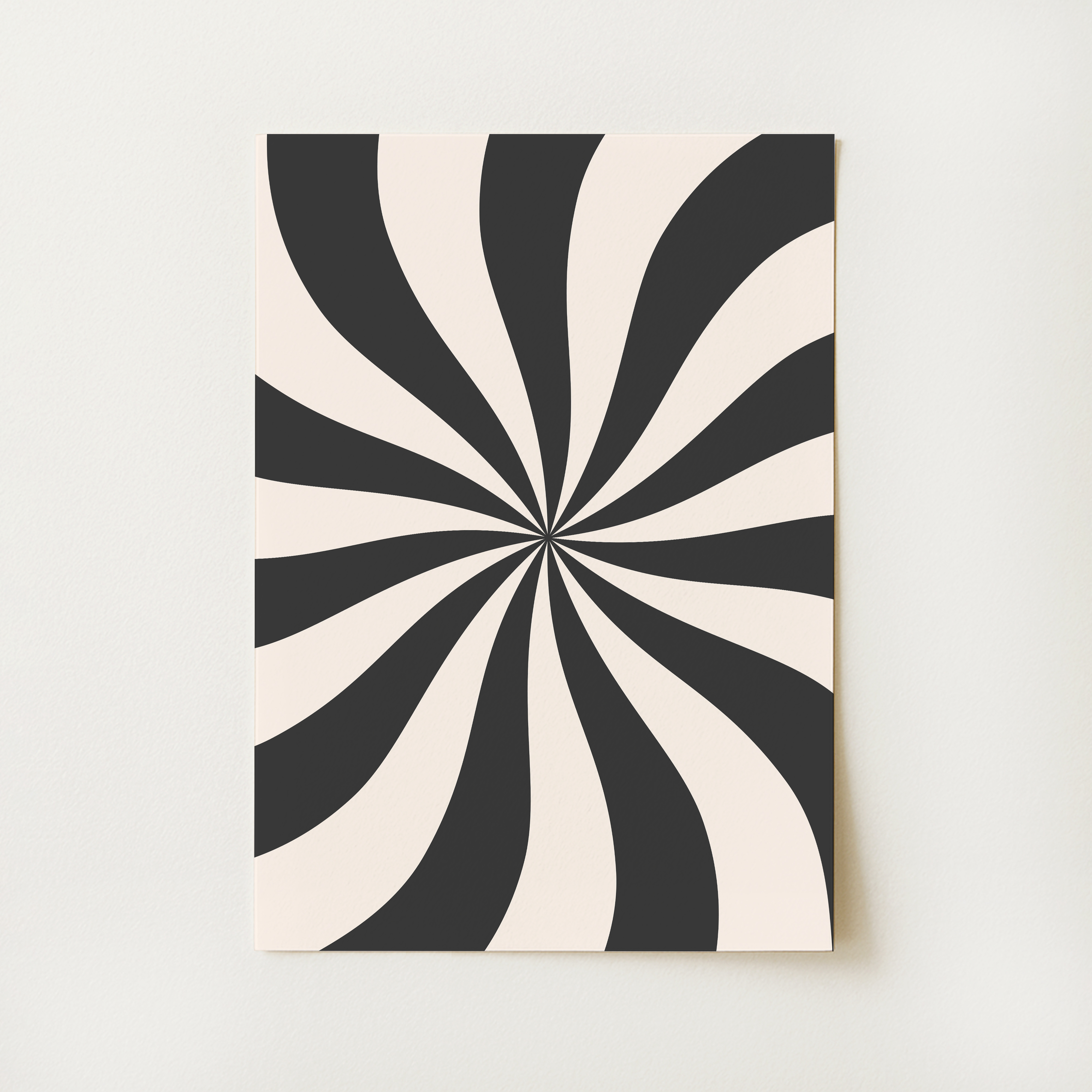 Black and White Abstract Print
