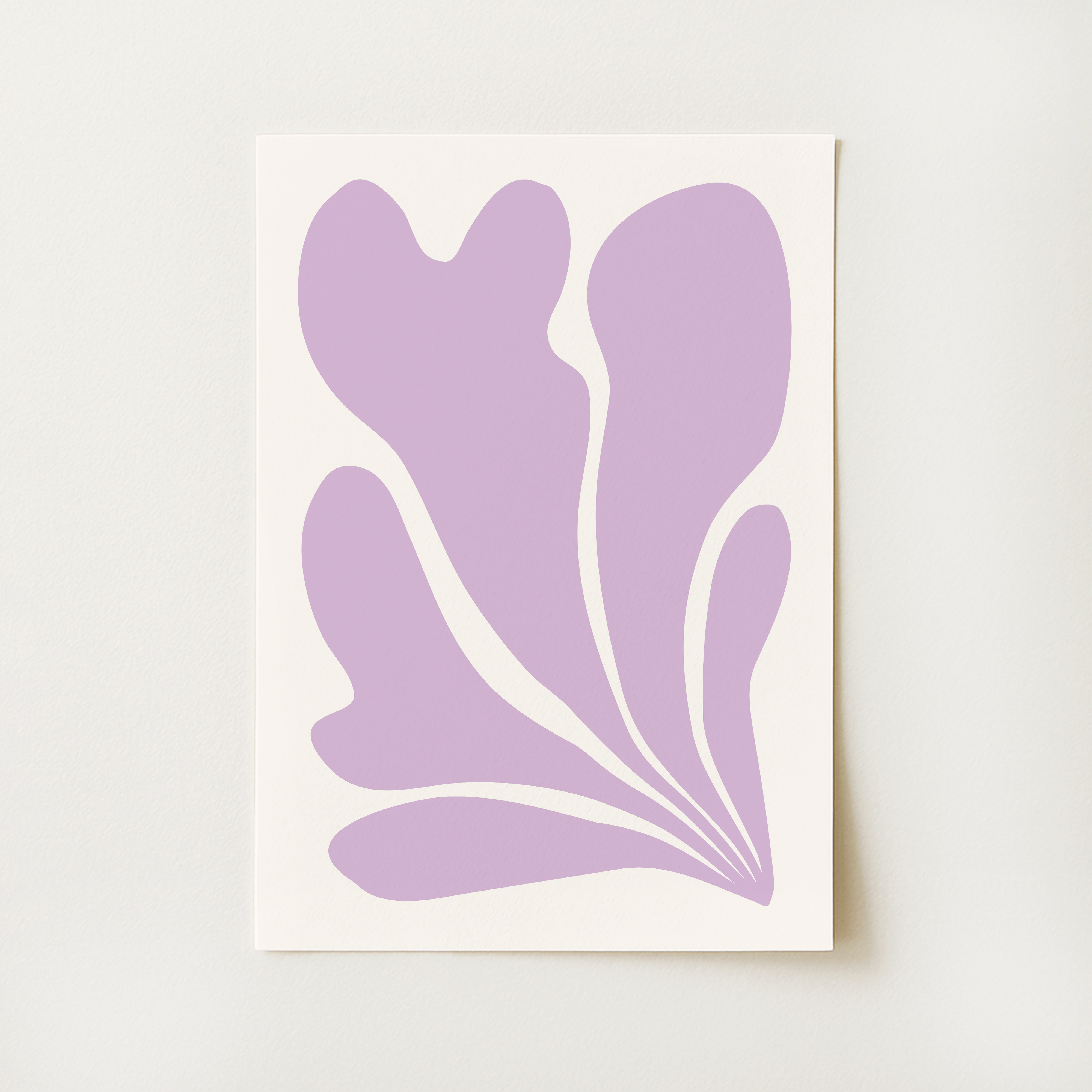 Purple Abstract Print