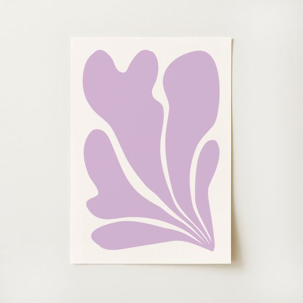 Purple Abstract Print