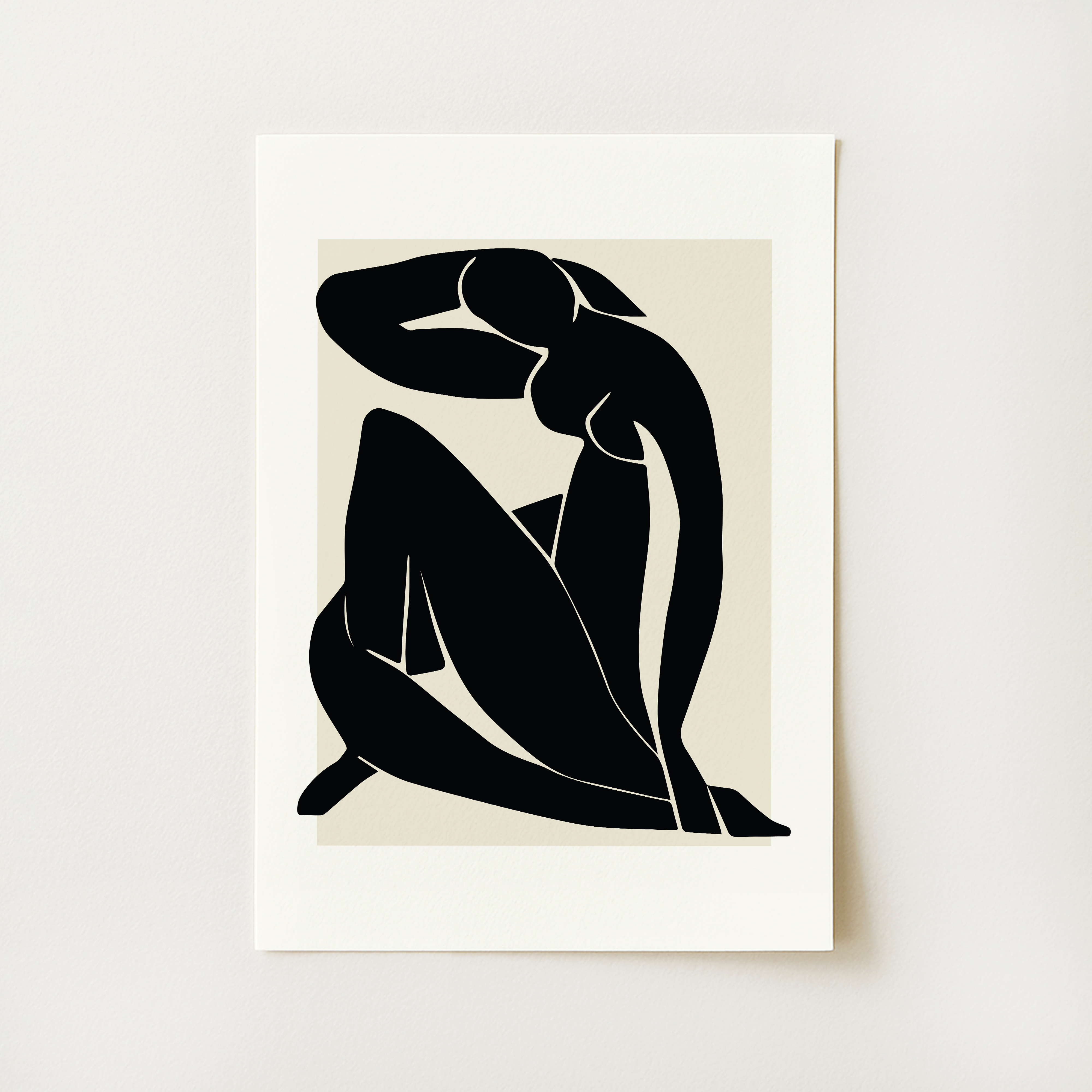 Matisse Exhibition Print Black Nude Print