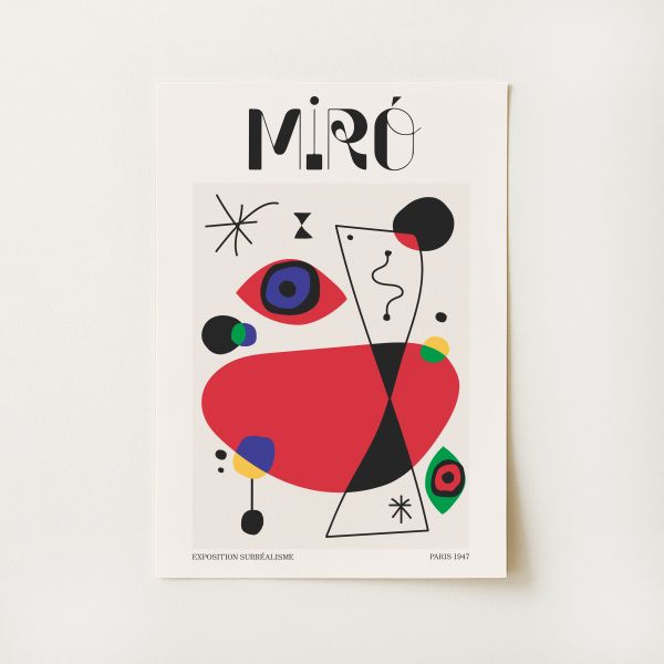 Joan Miro Exhibition Print