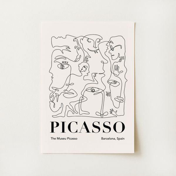 Picasso Line Drawing Print