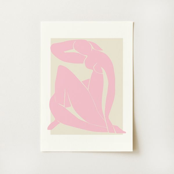 Matisse Exhibition Pink Nude Print