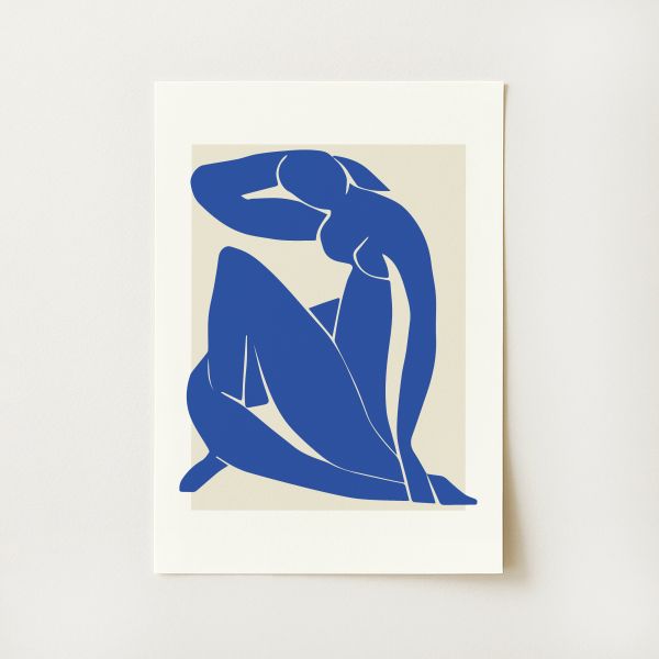 Matisse Exhibition Poster Blue Nude Print