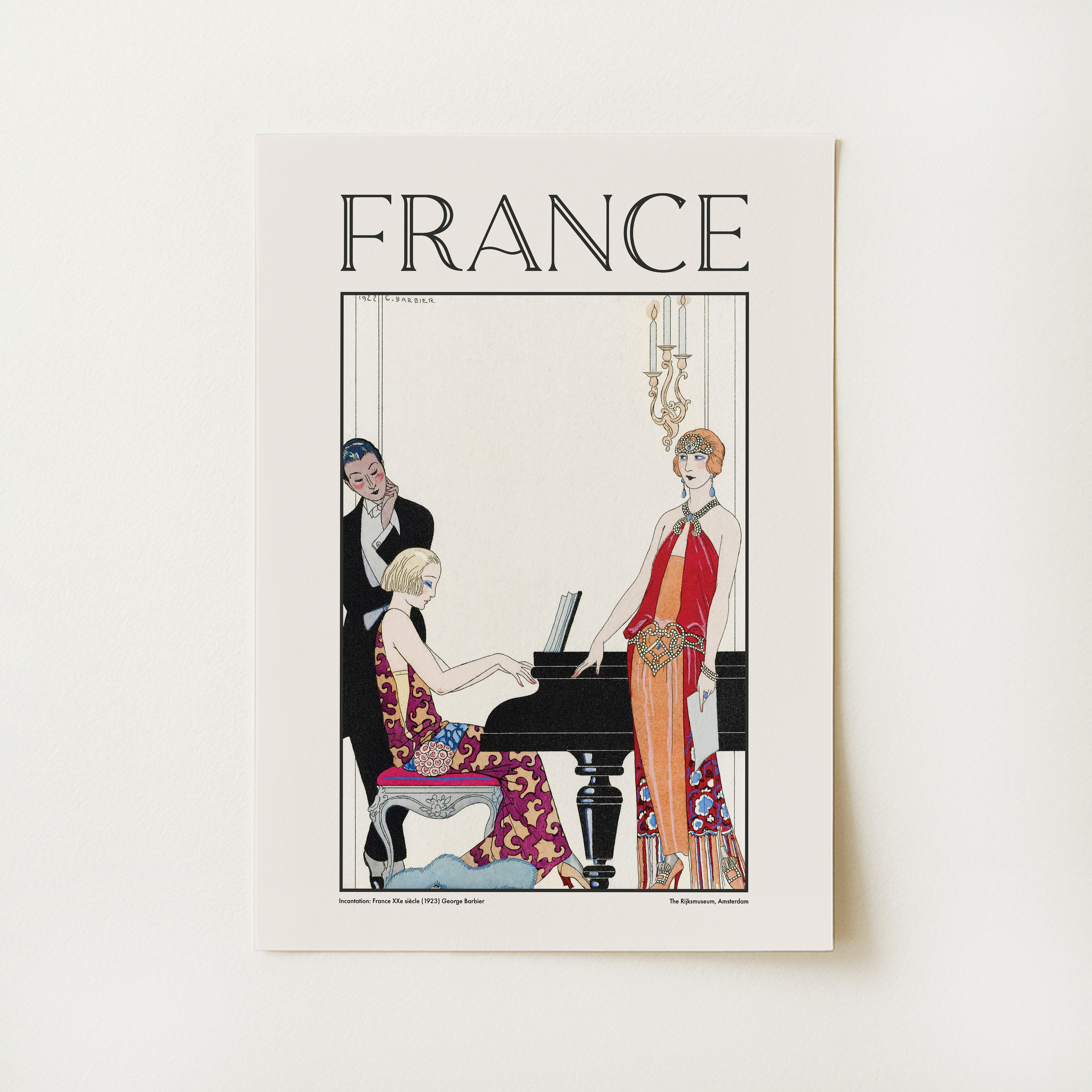 French Fashion 1920s Print