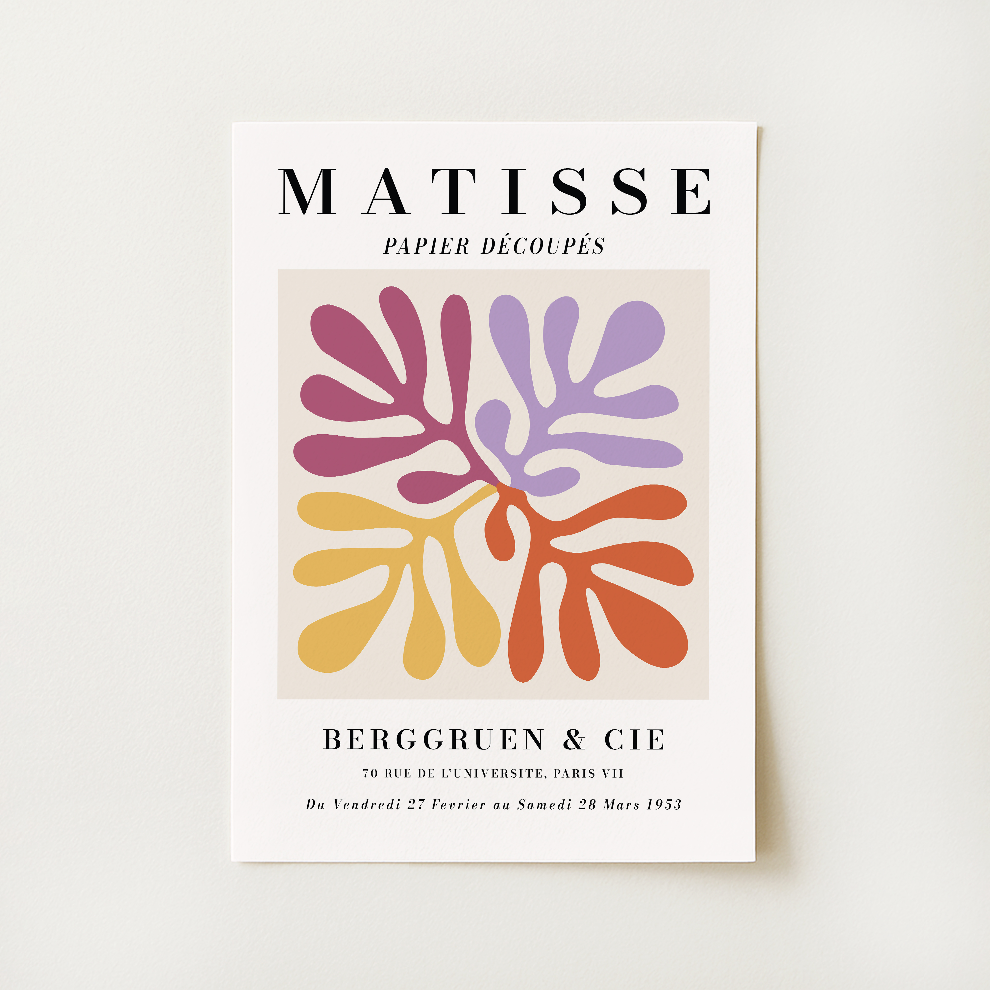 Matisse Exhibition Poster Print