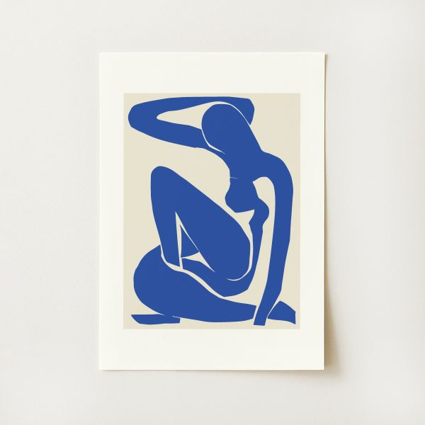 Matisse Exhibition Poster Blue Nude Print