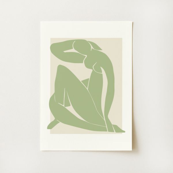 Matisse Exhibition Green Nude Print
