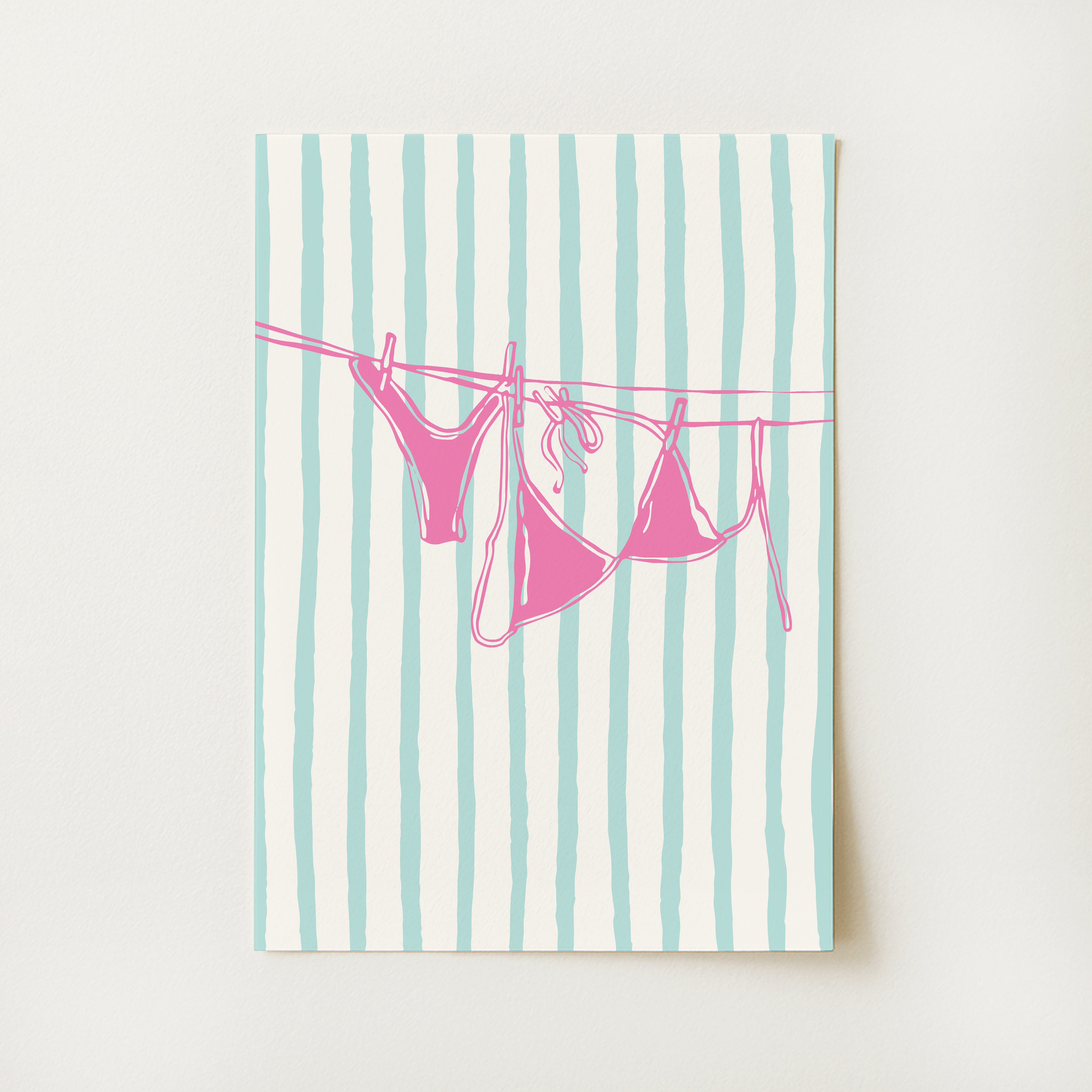 Striped Swimsuit Print