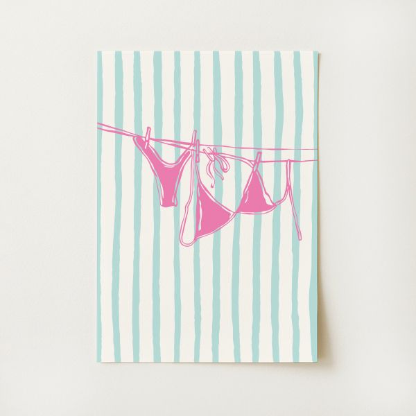 Striped Swimsuit Print