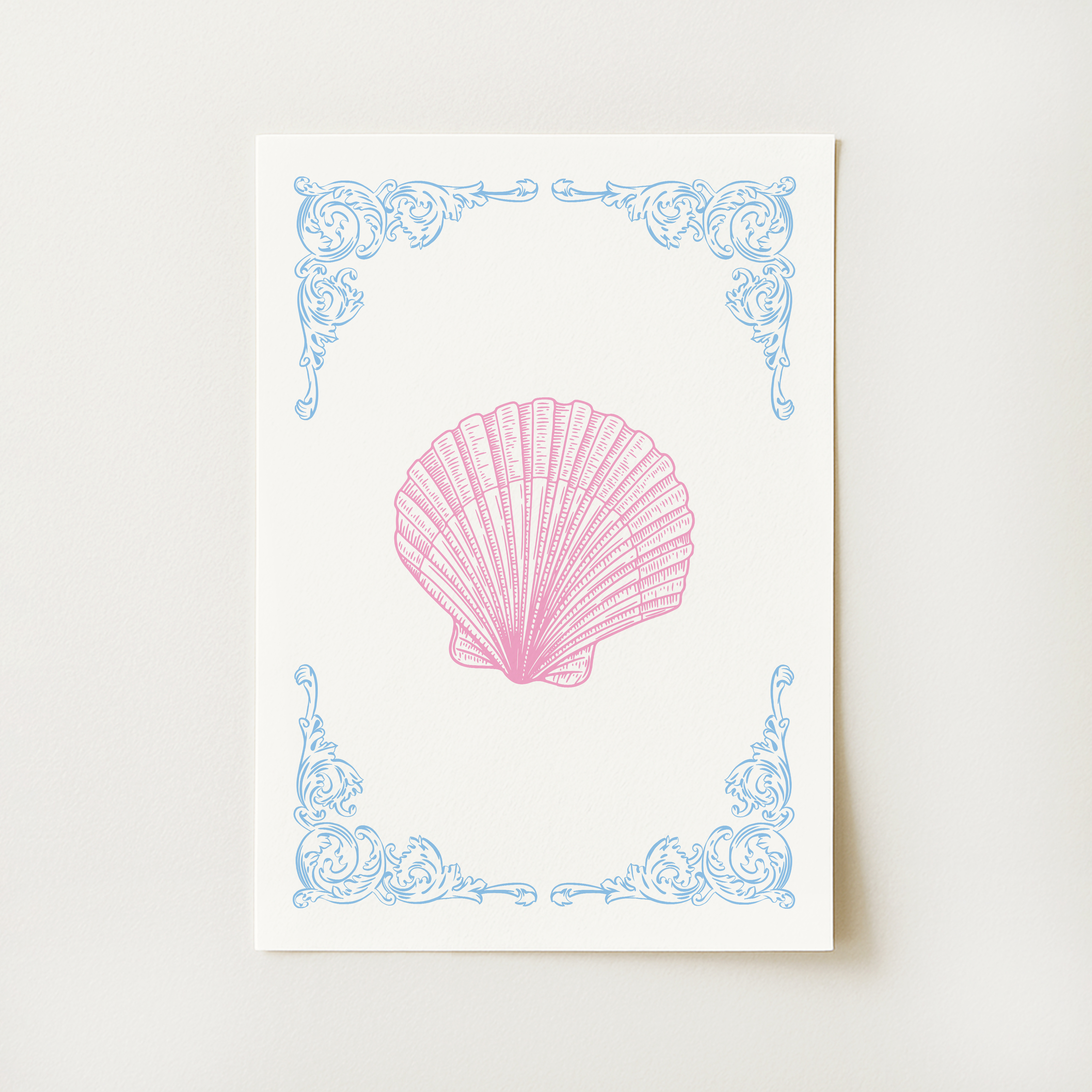 Coquette Seashell Print