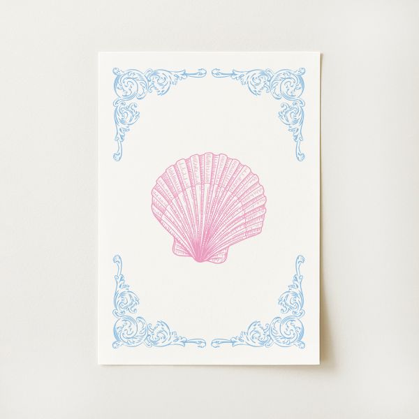 Coquette Seashell Print