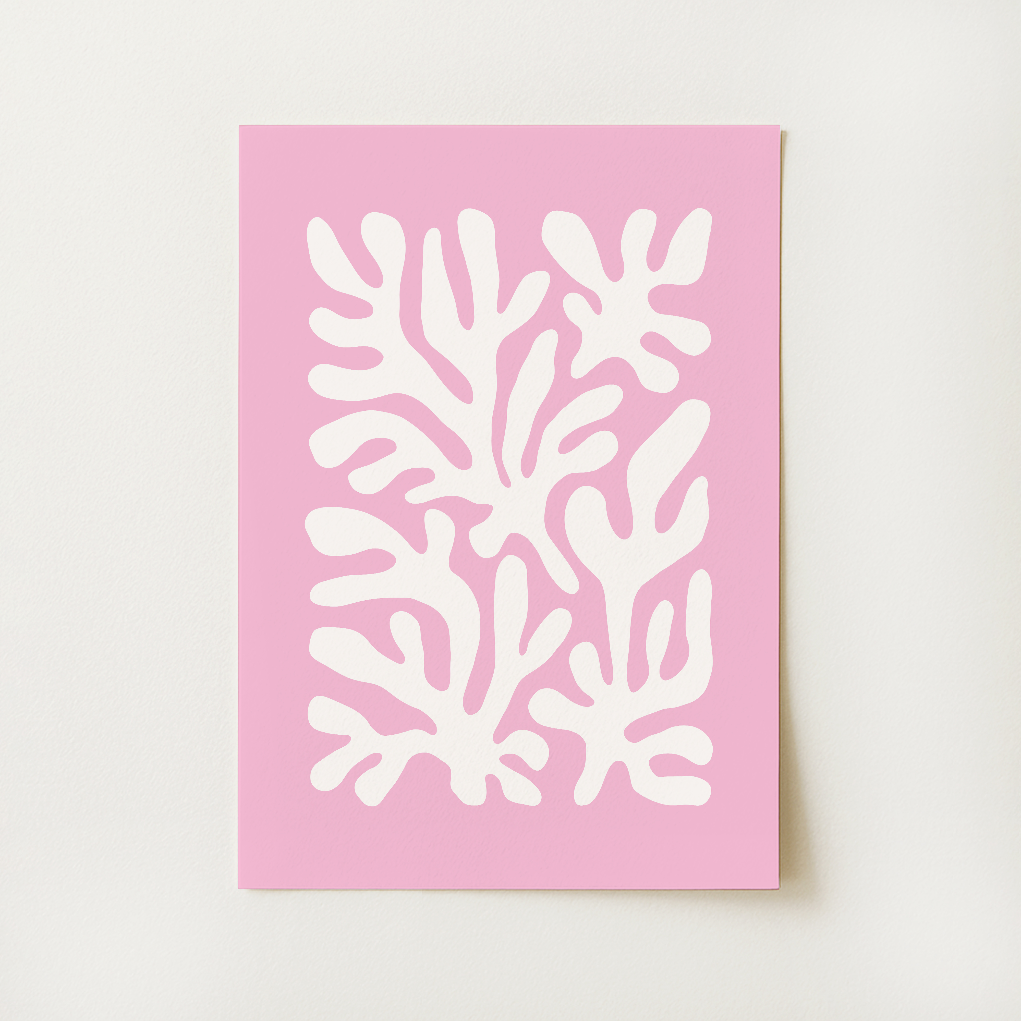 Coral Seaweed Print
