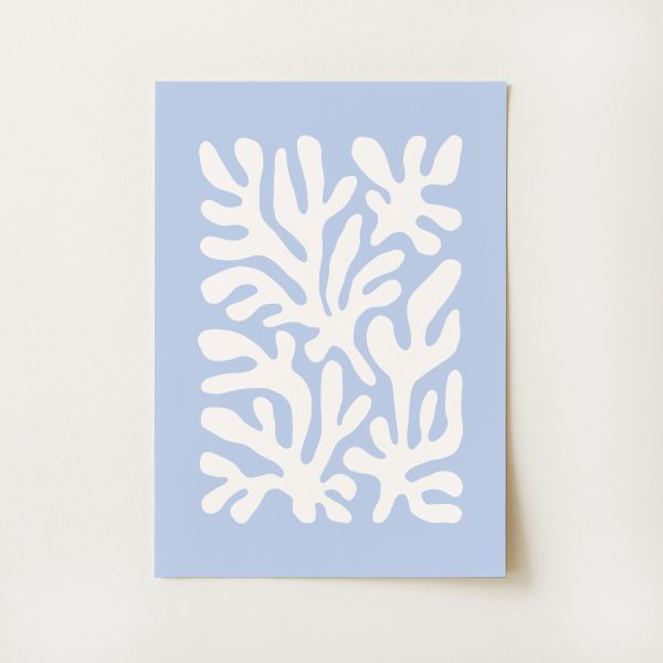 Coral Seaweed Print