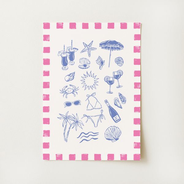 Beach Things Print