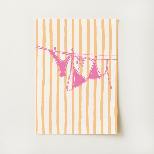 Striped Swimsuit Print