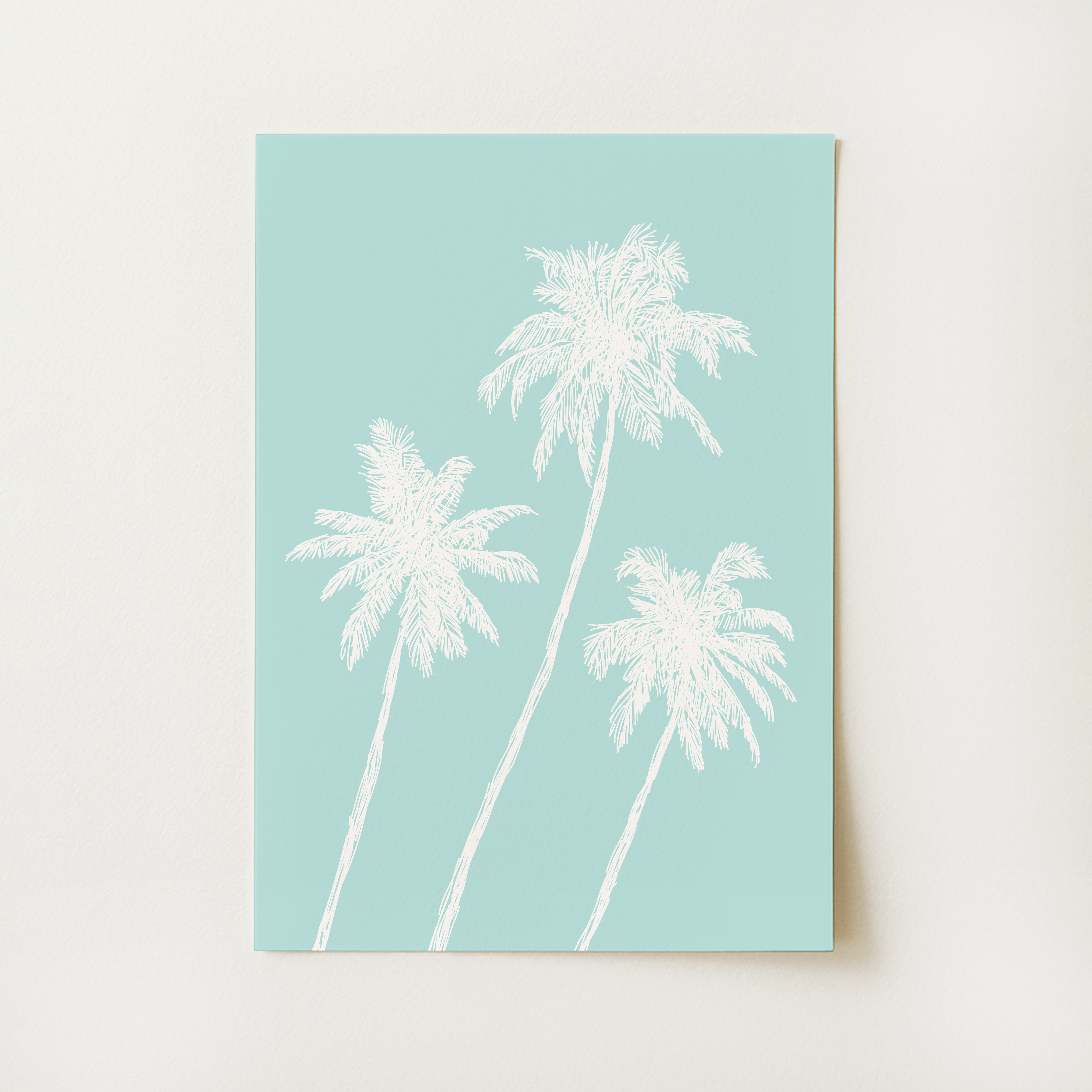 Palm Trees Sketch Print