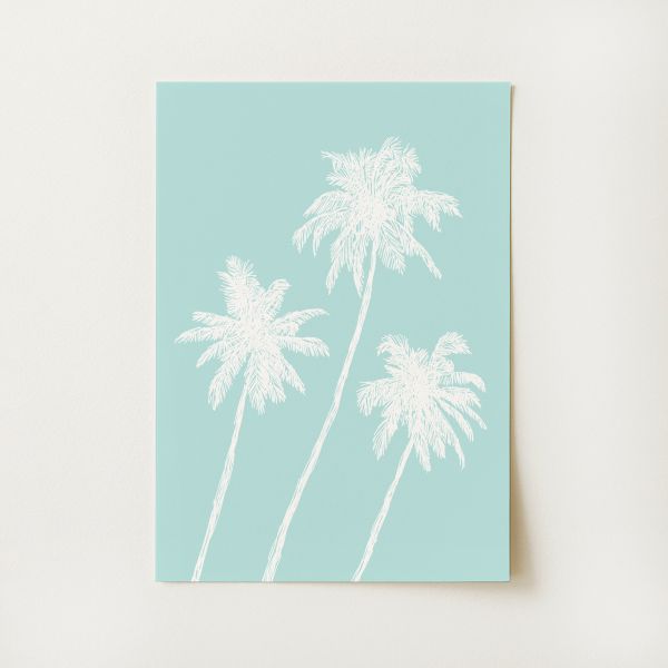 Palm Trees Sketch Print