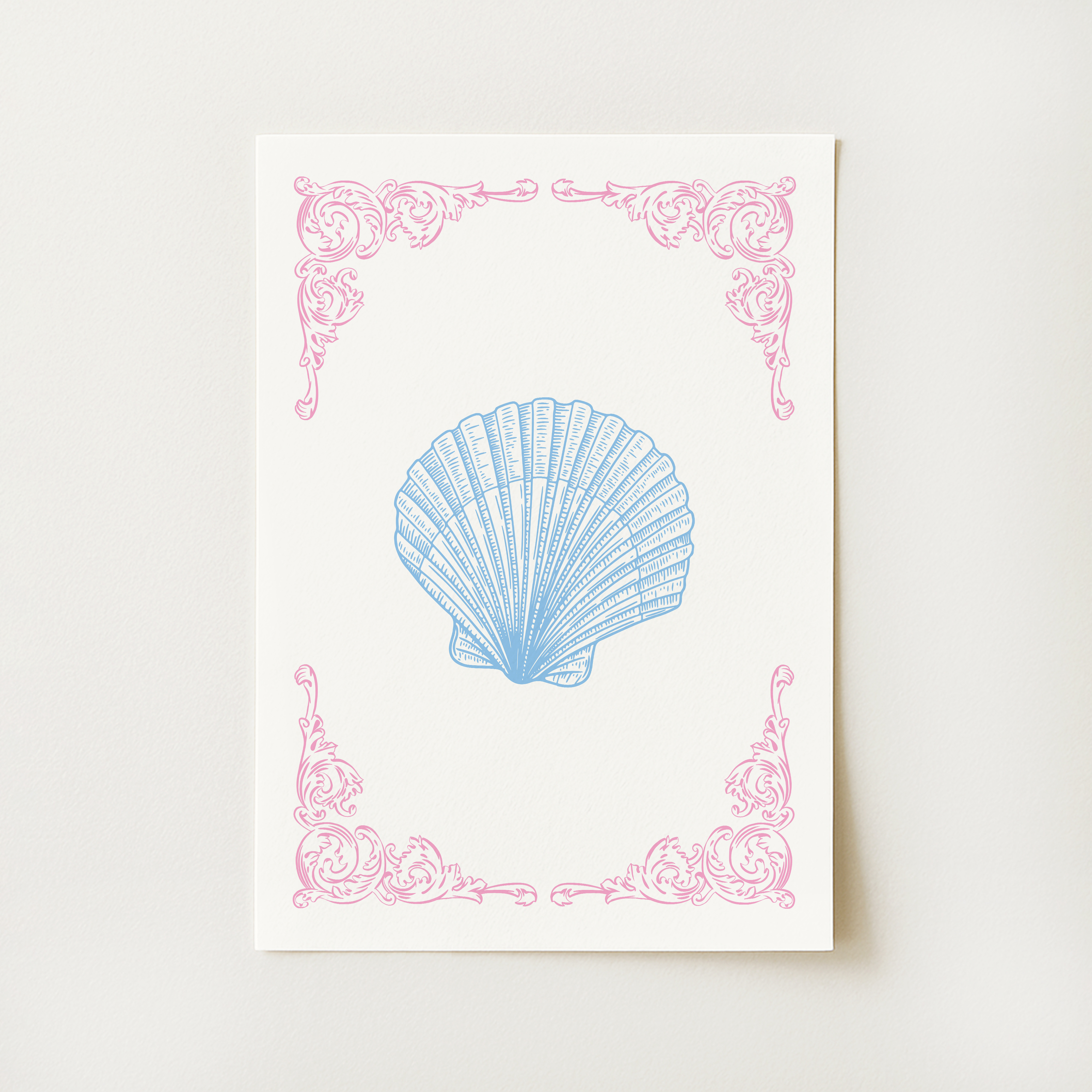 Coquette Seashell Print