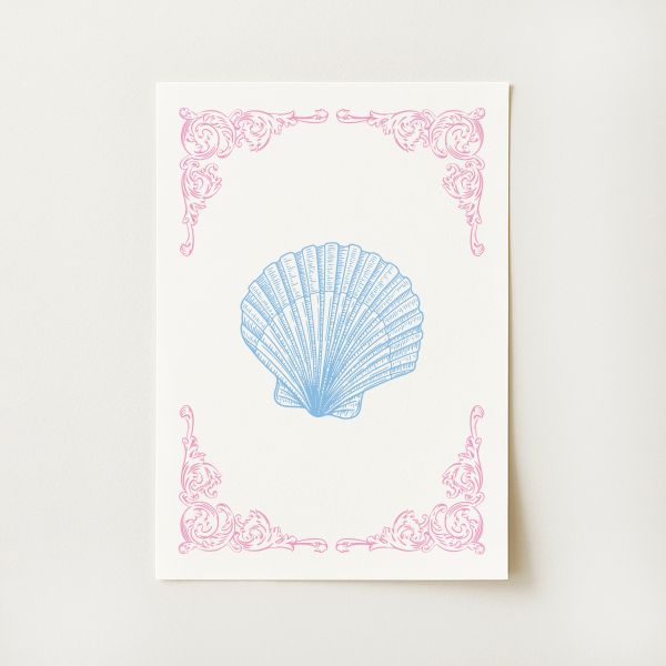 Coquette Seashell Print