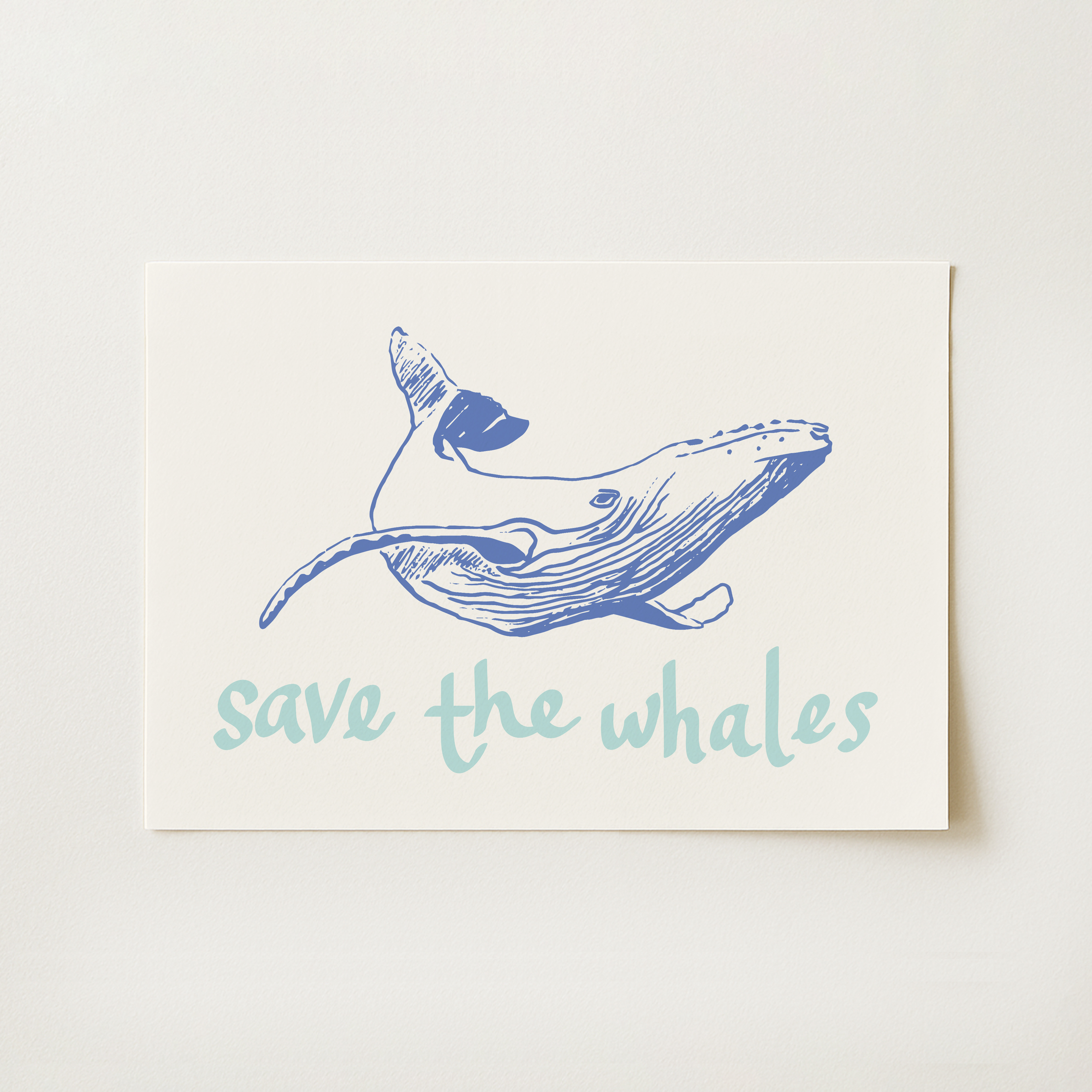 Save the Whales Print