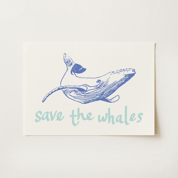 Save the Whales Print