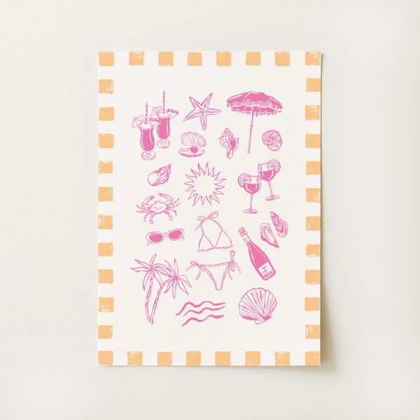 Beach Things Print