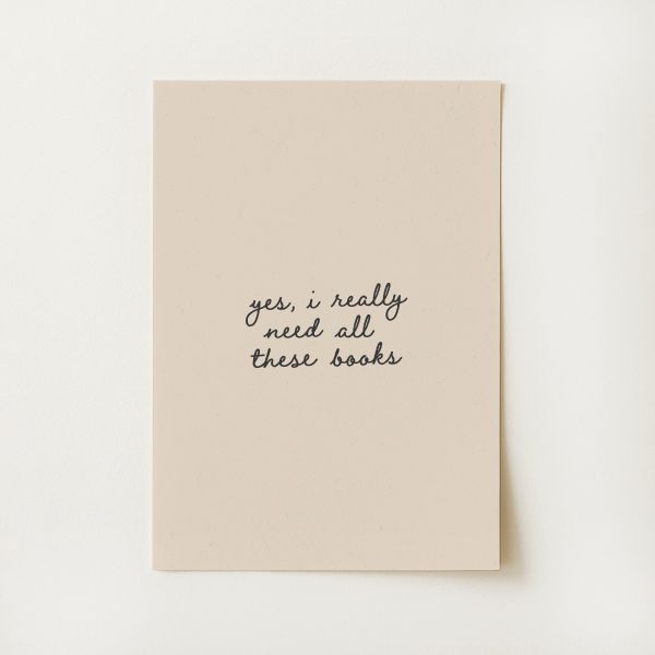 Book Lover Print