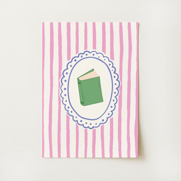 Striped Book Print