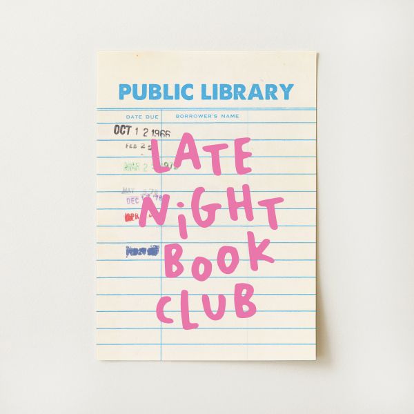 Late Night Book Club Print