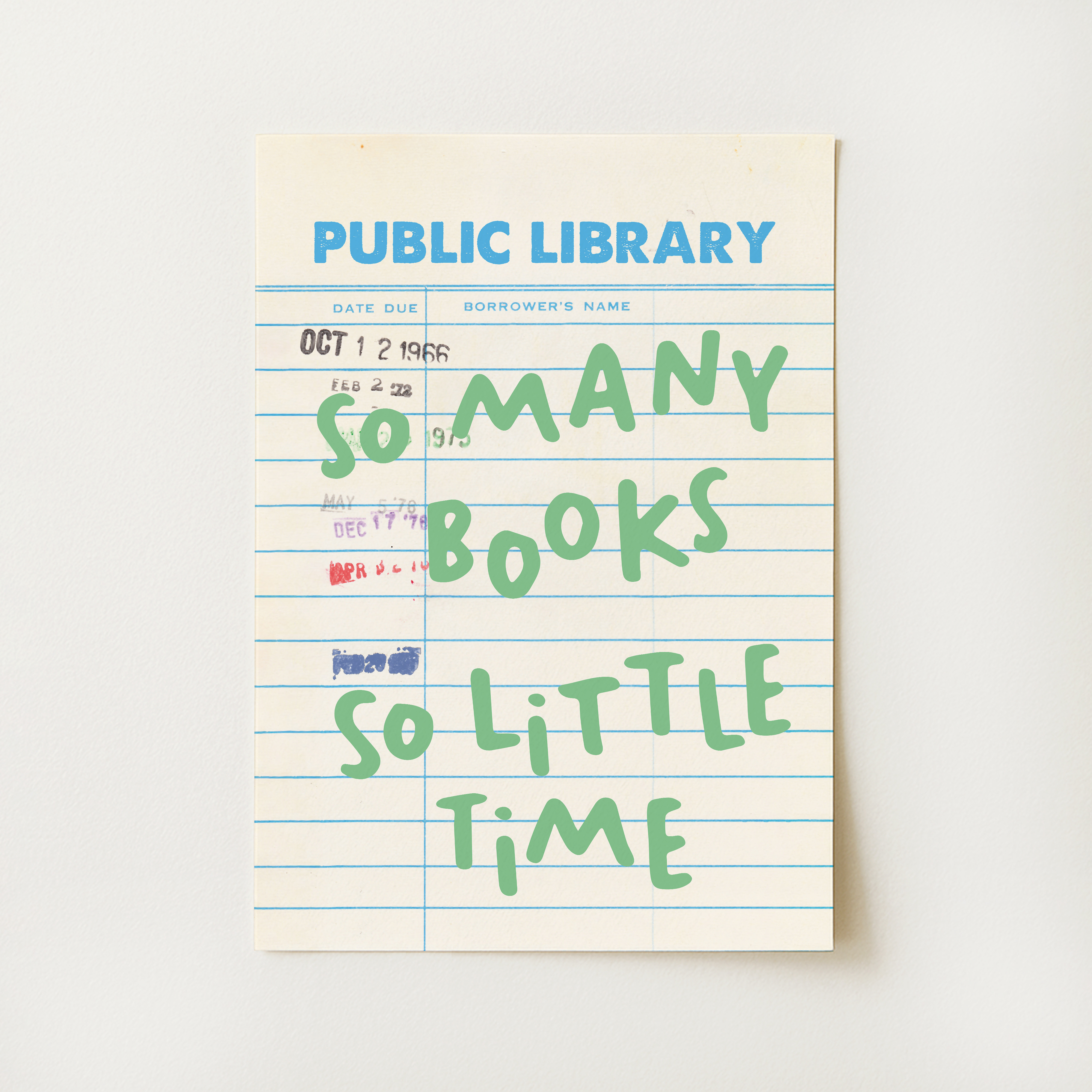 So Many Books Print