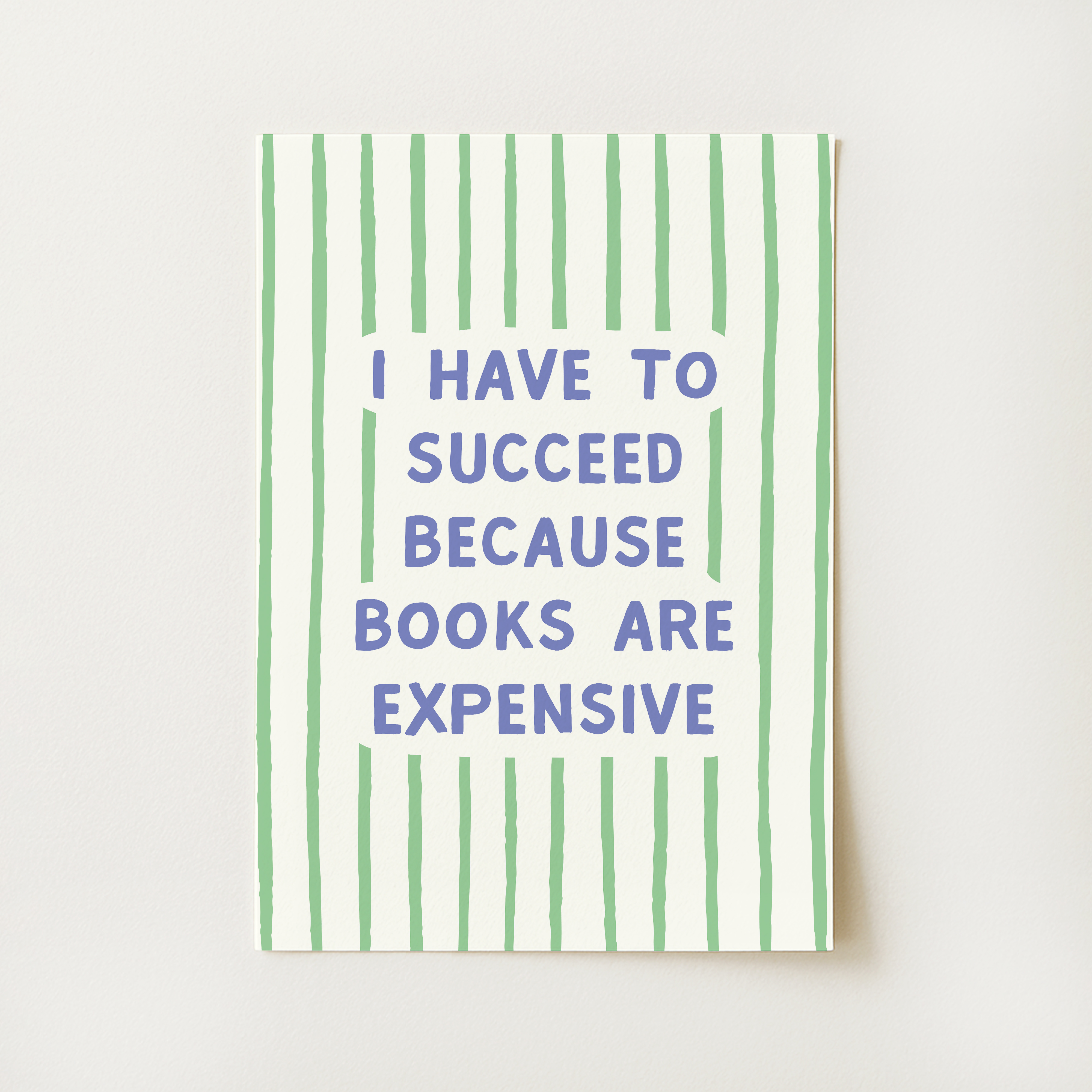 Striped Book Print