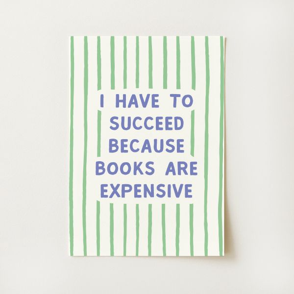 Striped Book Print