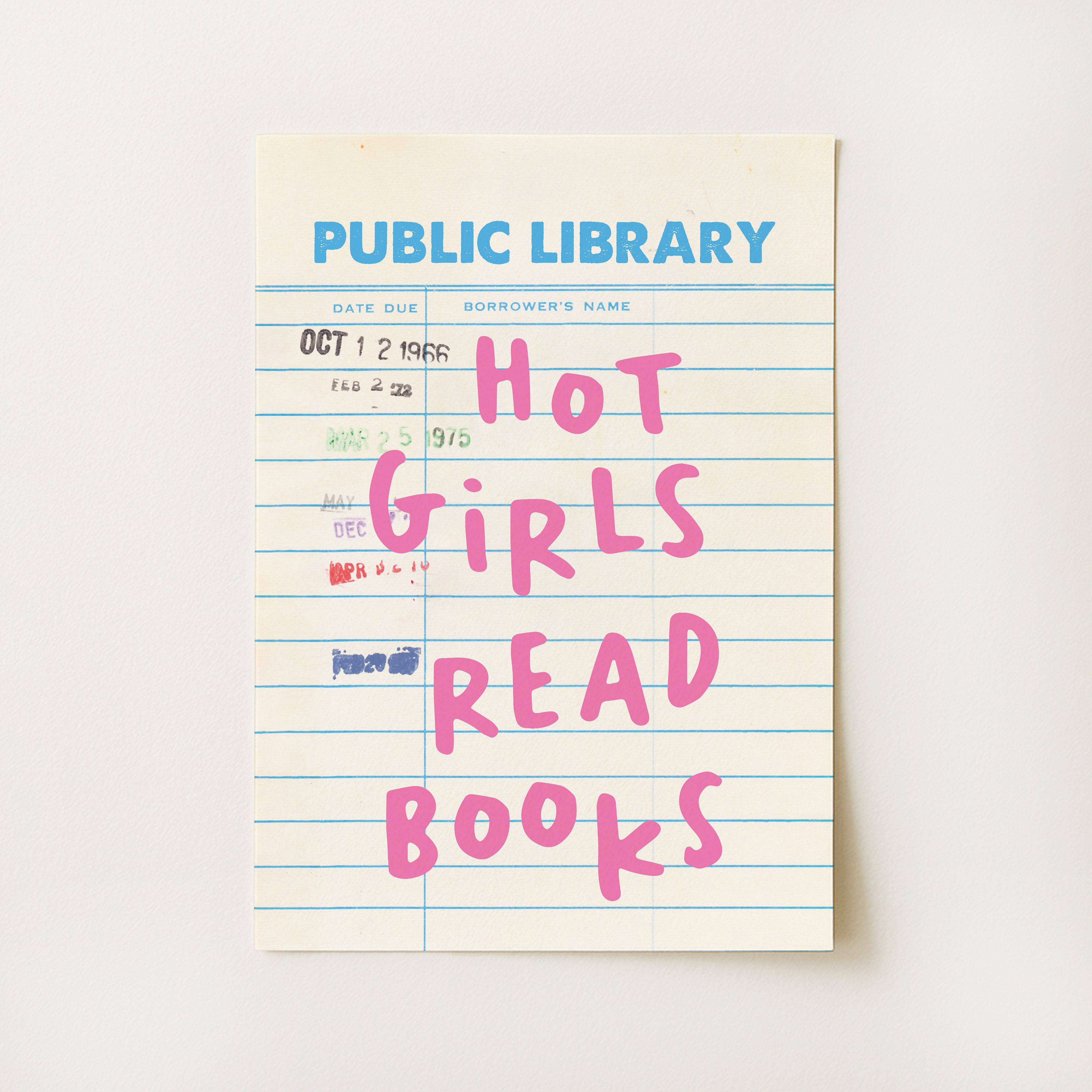 Hot Girls Read Books Print