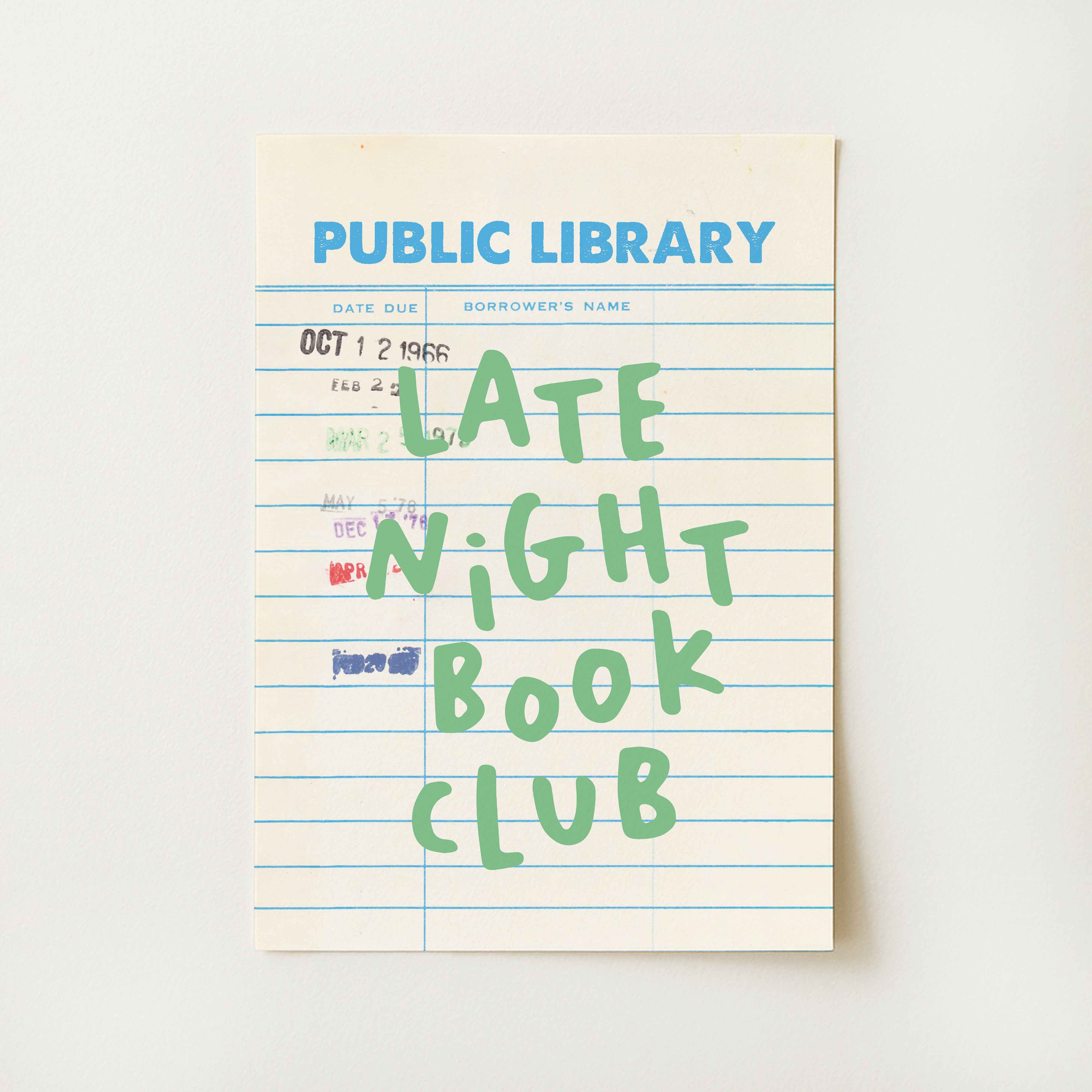Late Night Book Club Print