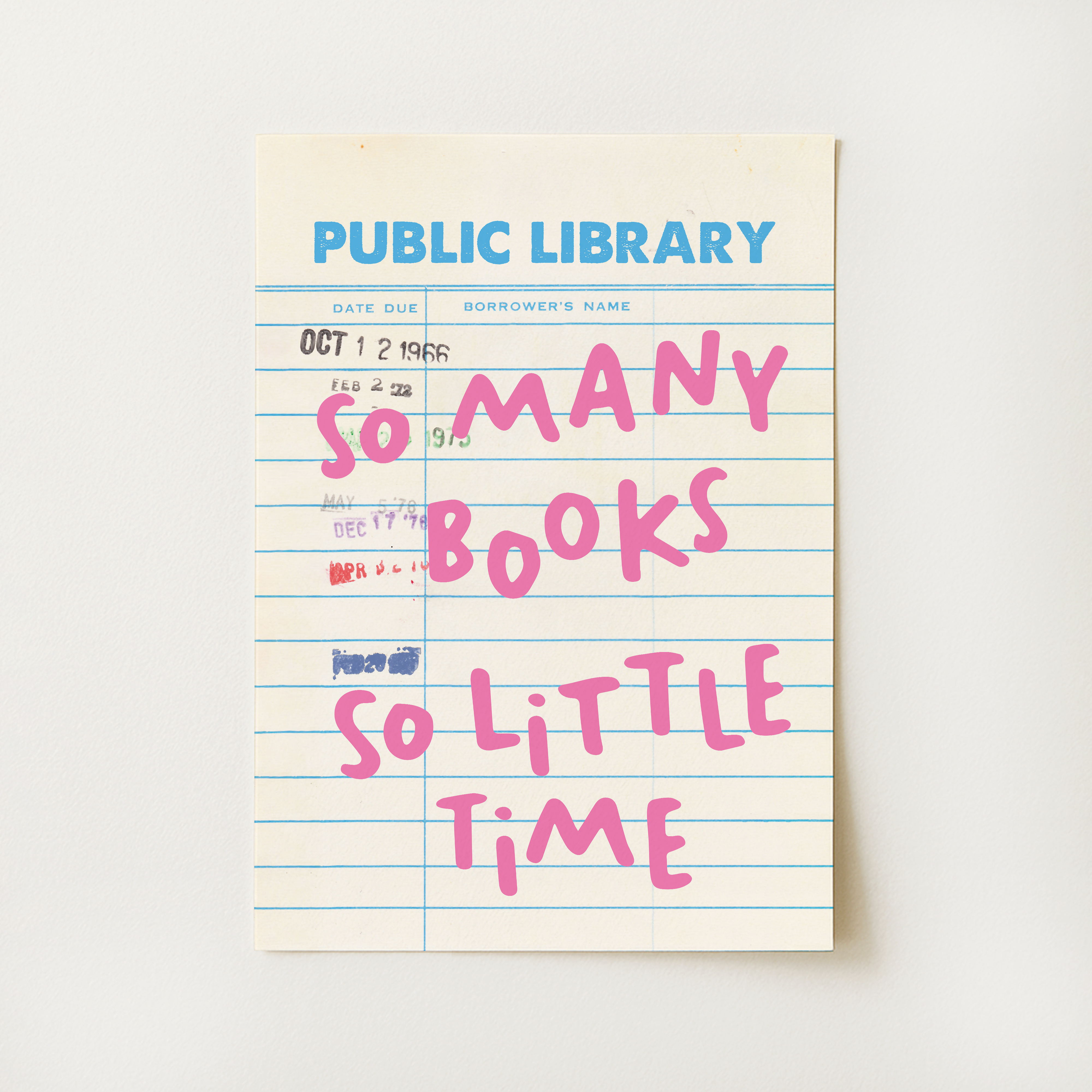 So Many Books Print