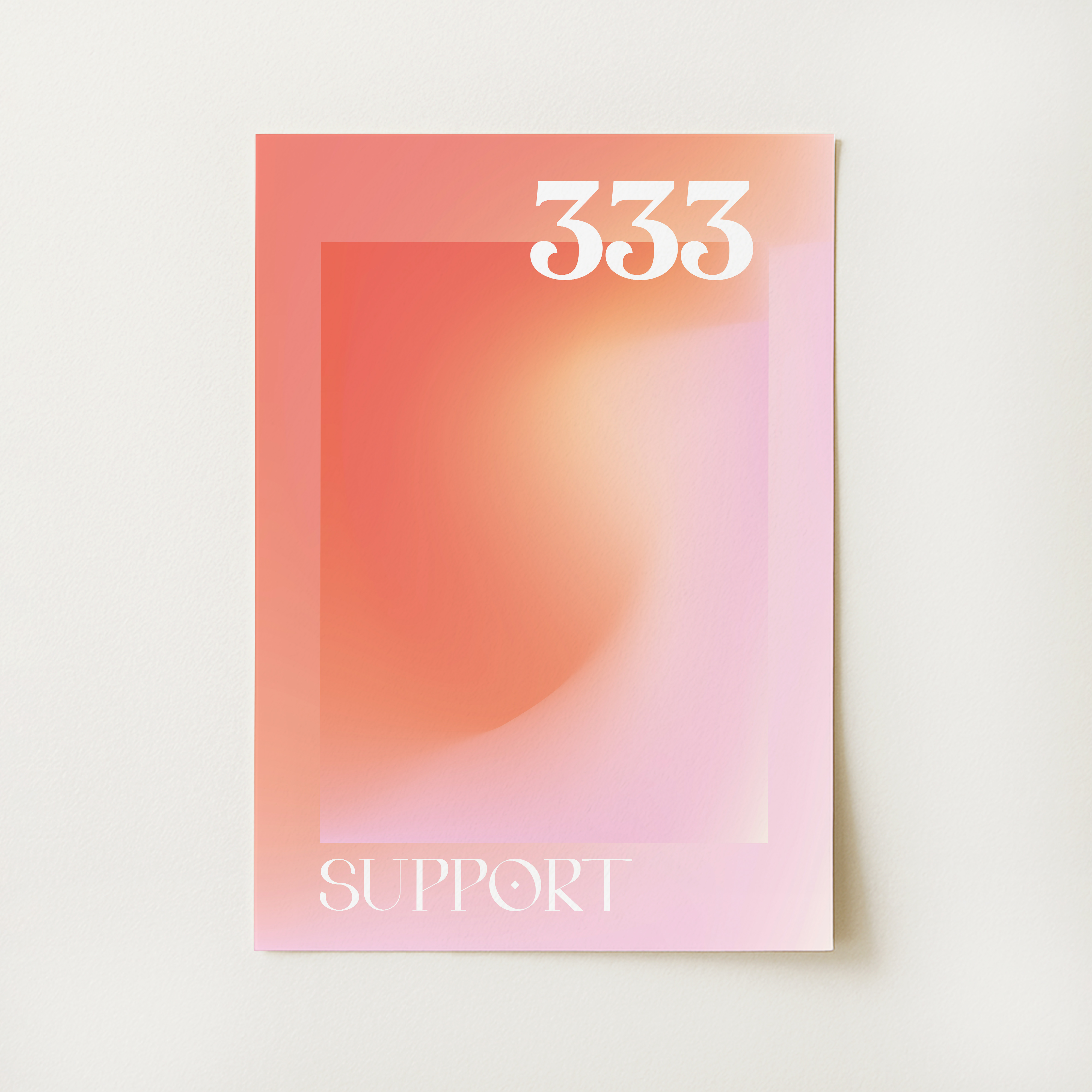 Angel Number 333 Support Print