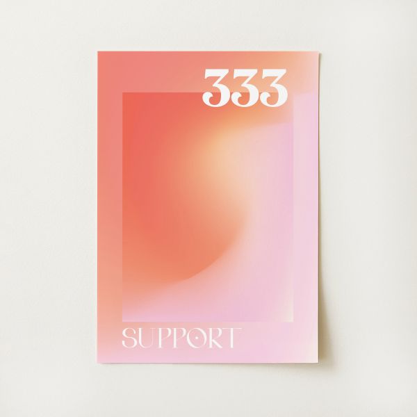 Angel Number 333 Support Print