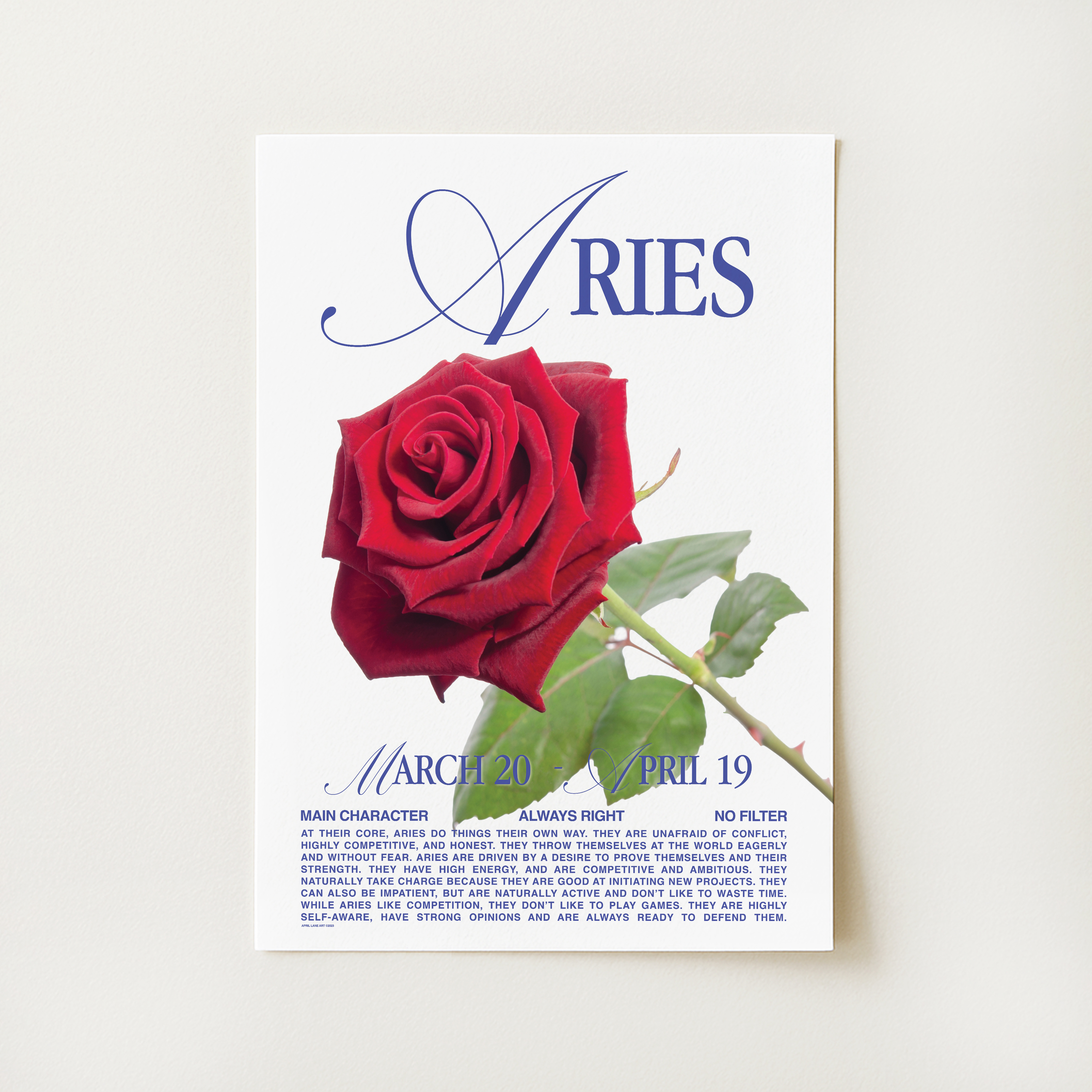 Aries Zodiac Print