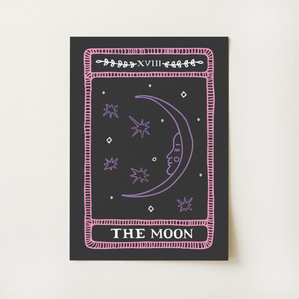 The Moon Tarot Card Print