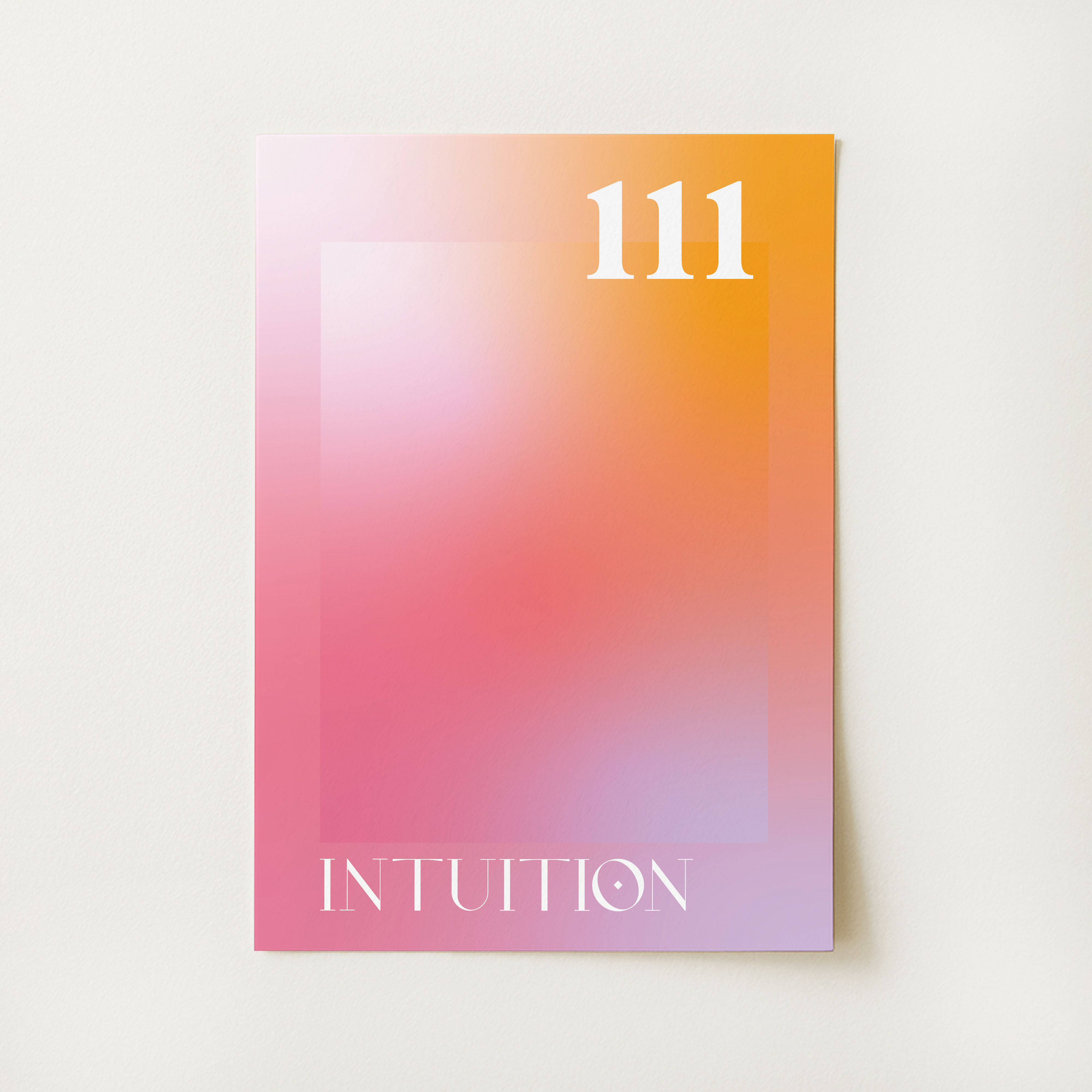 Angel Number 111 Intuition Print