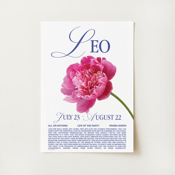 Leo Zodiac Print