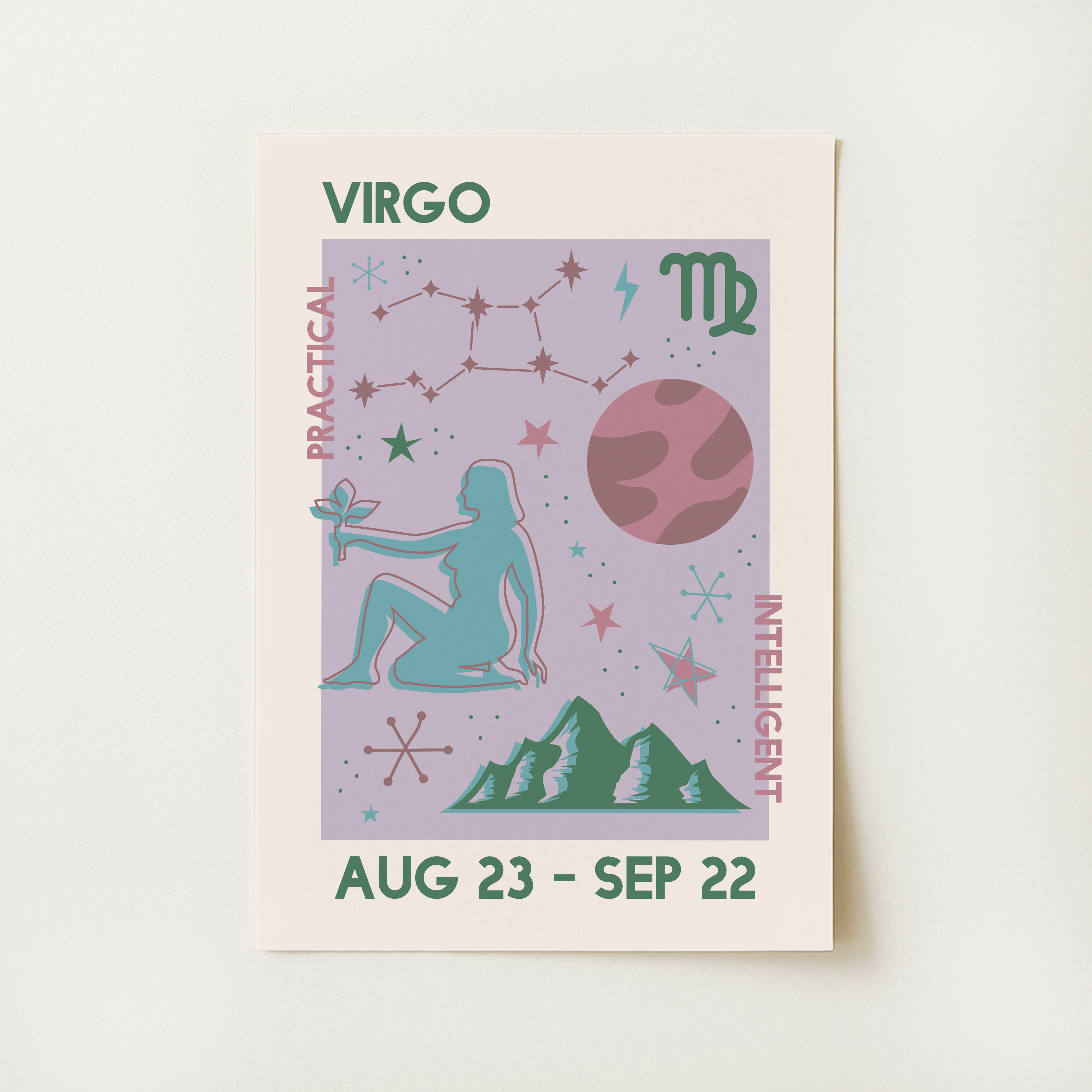 Virgo Zodiac Print
