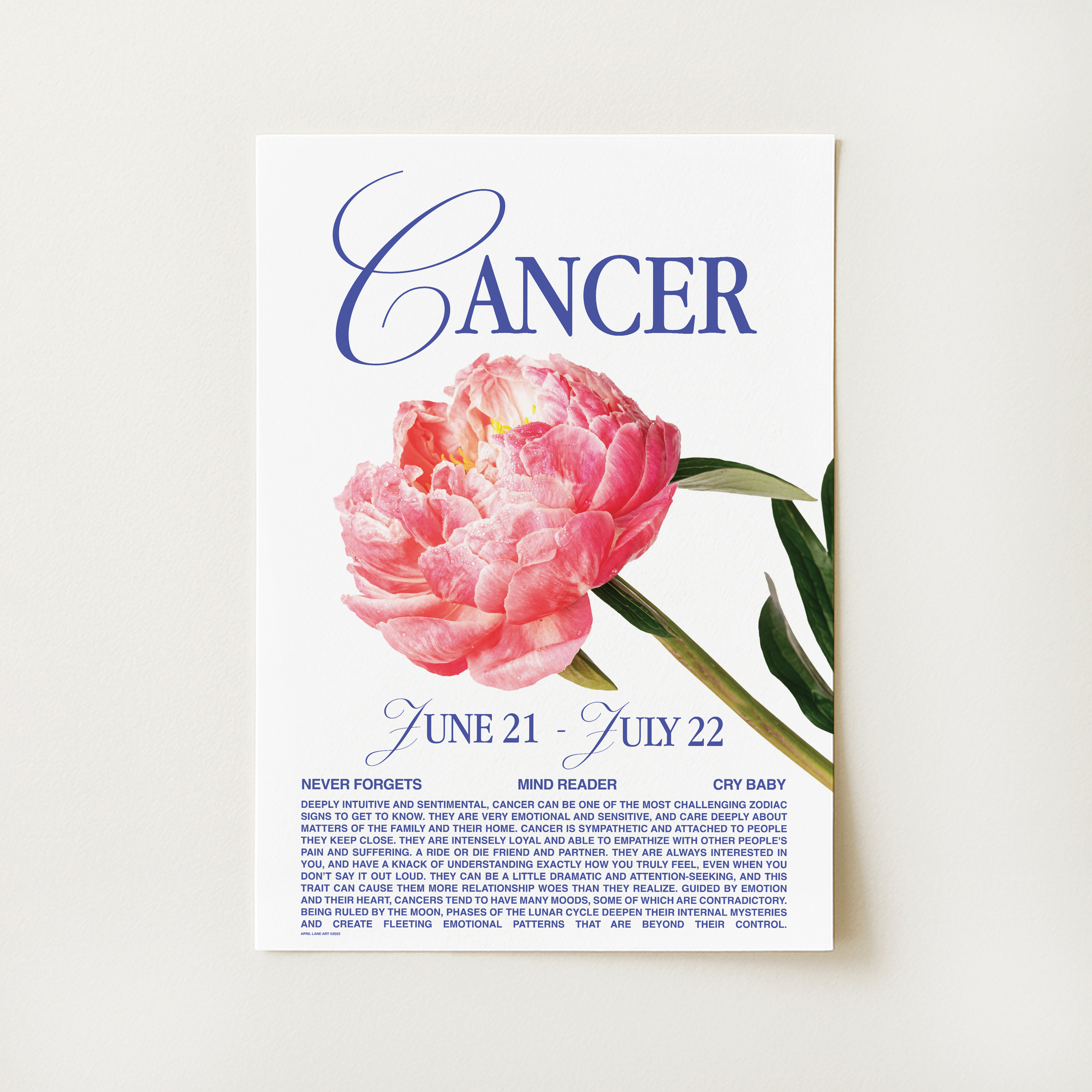 Cancer Zodiac Print