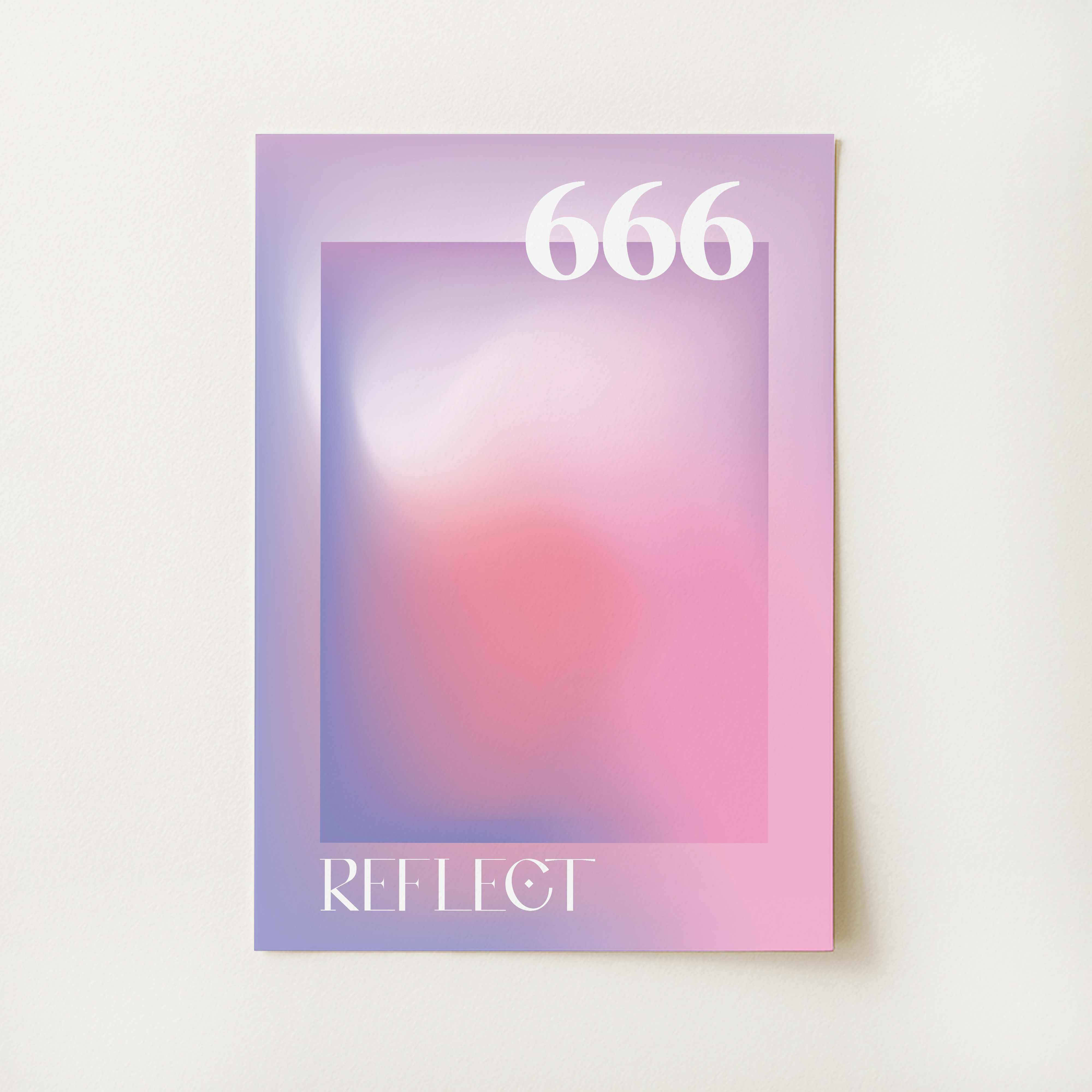 Angel Number 666 Reflect Print