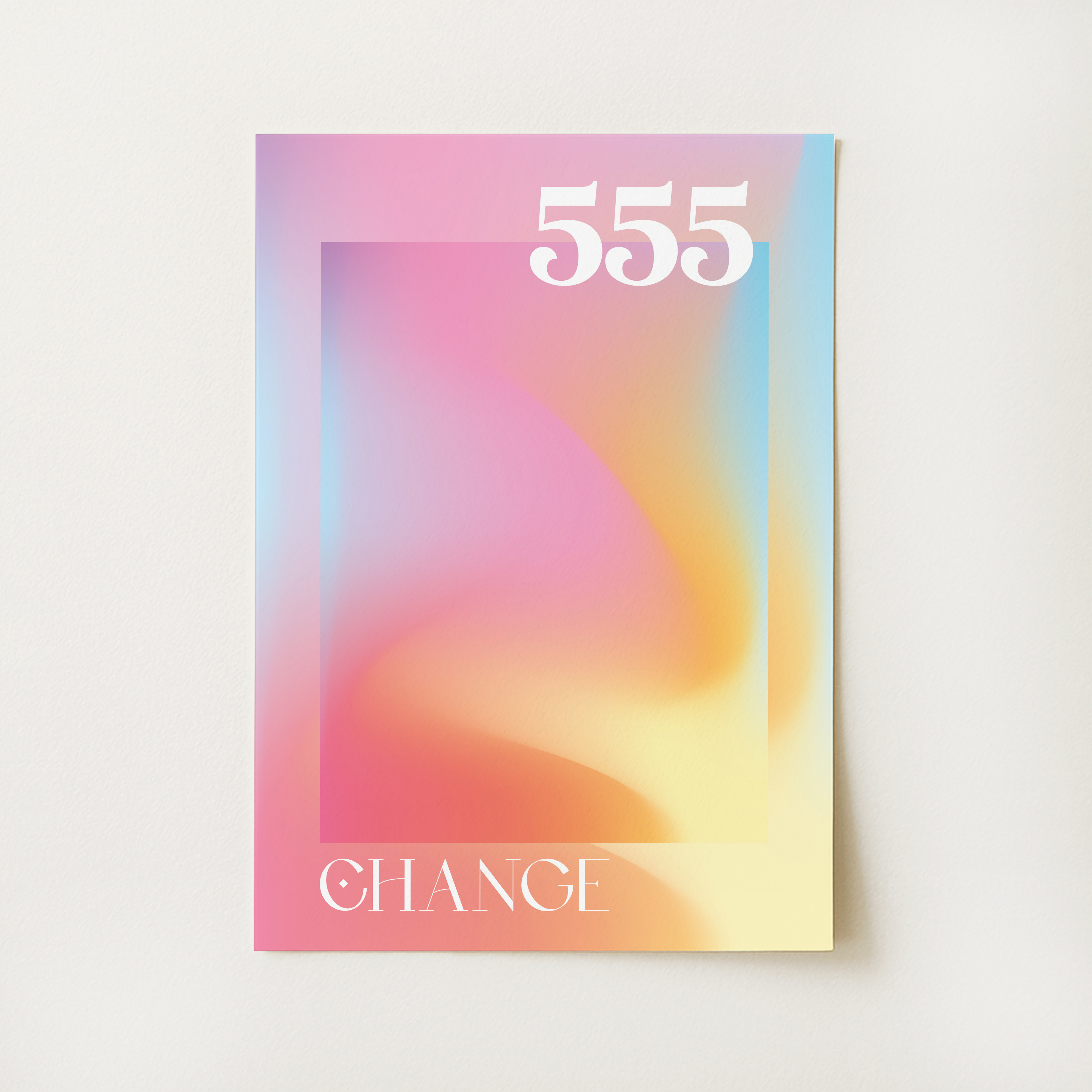 Angel Number 555 Change Print