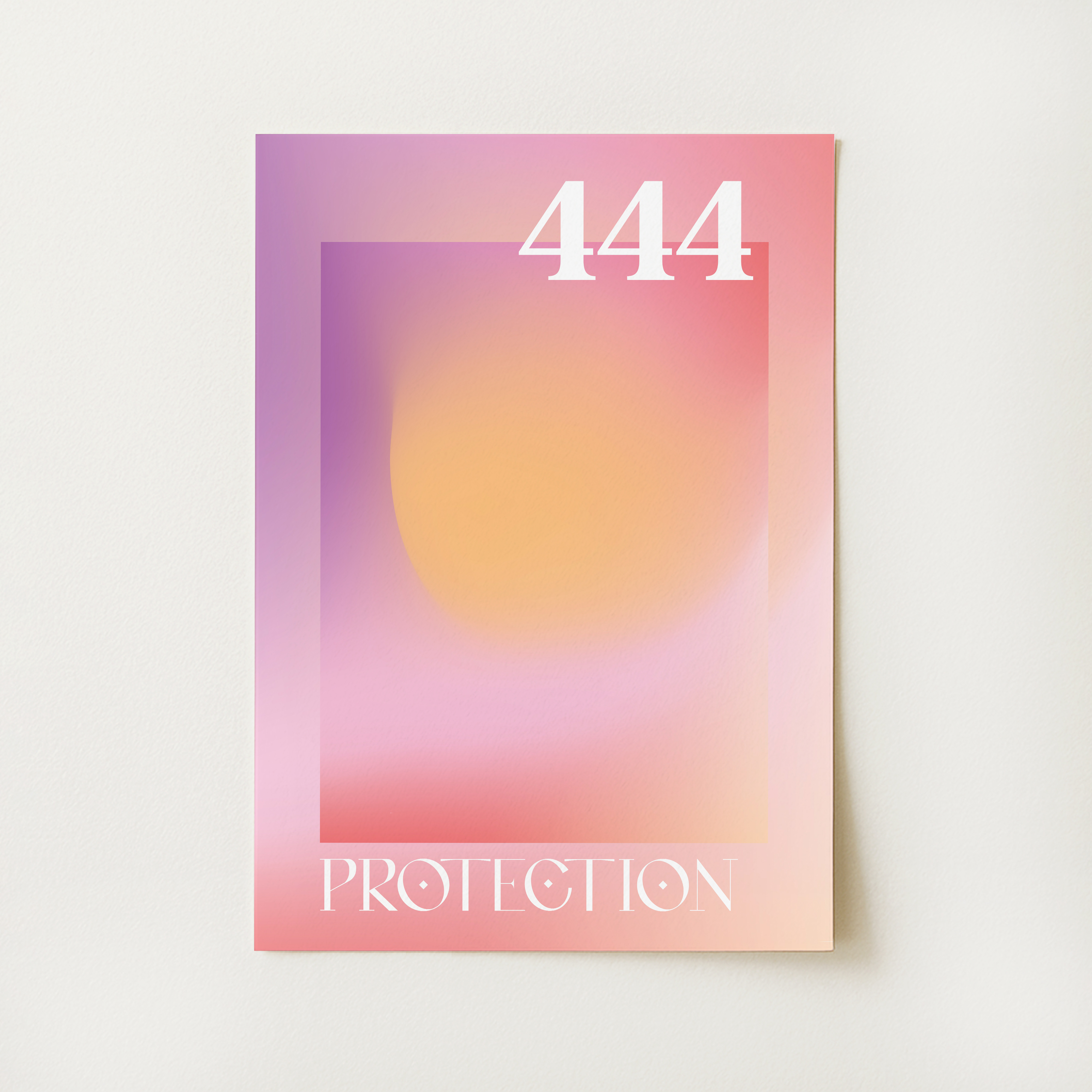 Angel Number 444 Protection Print