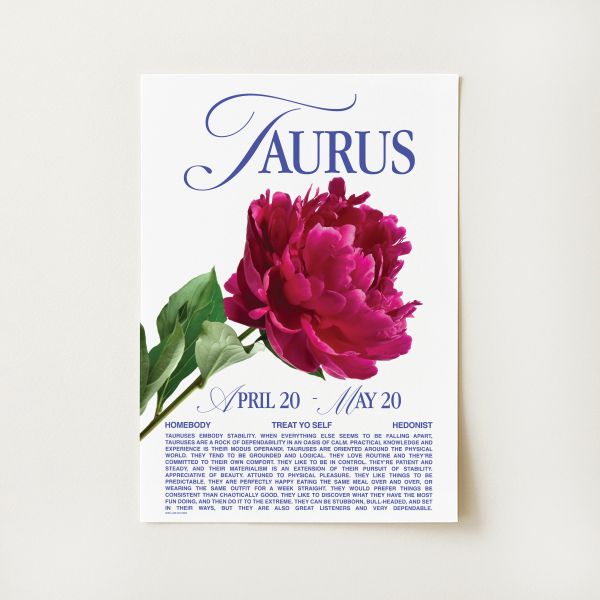 Taurus Zodiac Print