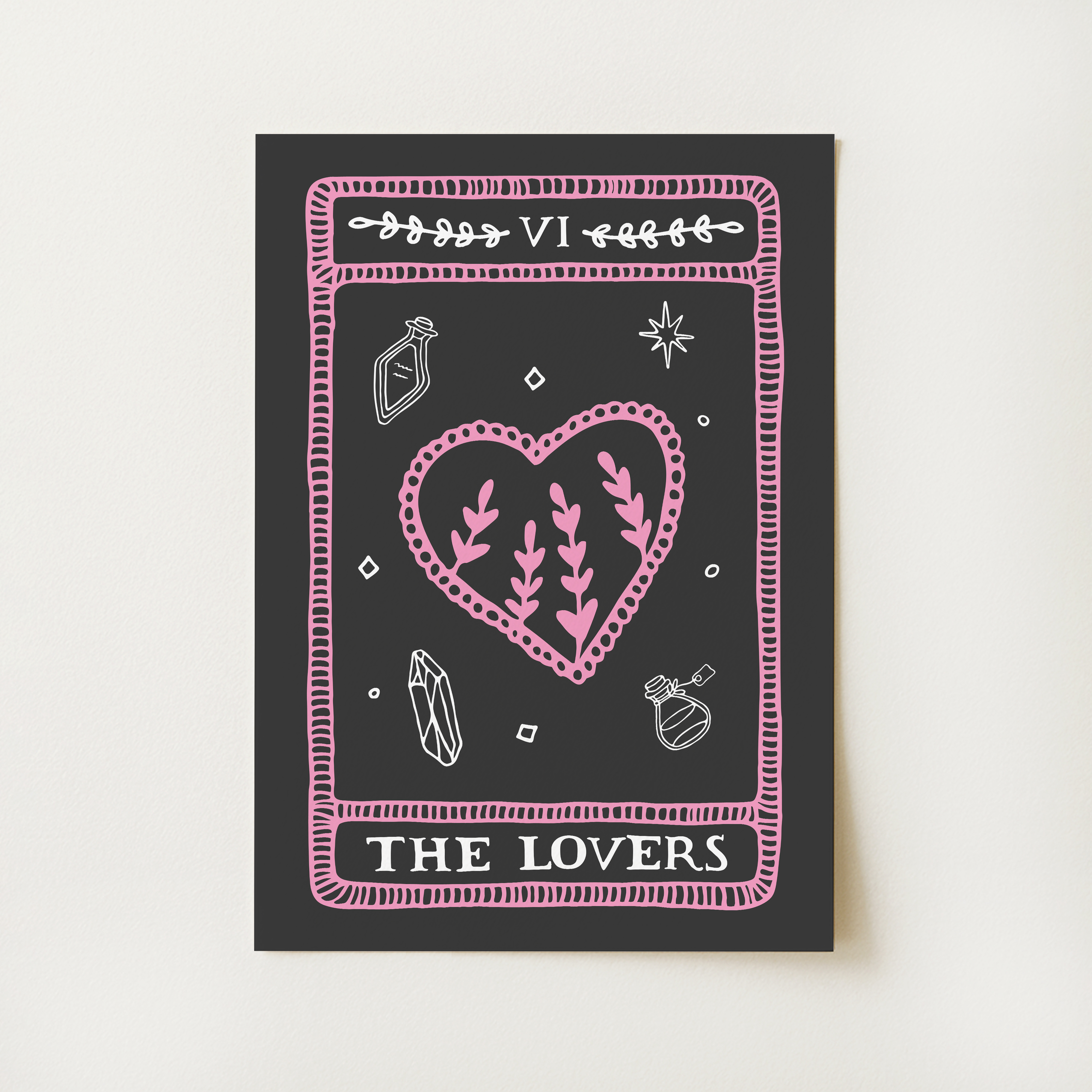 The Lovers Tarot Card Print