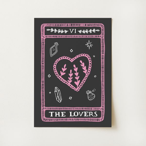 The Lovers Tarot Card Print